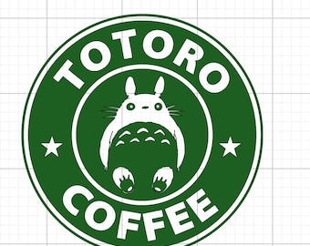 TOTORO KAFFEE - Studio Ghibli Aufkleber