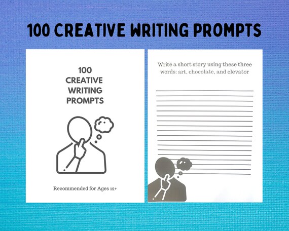 100 Printable Creative Writing Prompts - Etsy