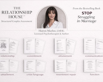 Couples Therapy Assessment, Relationship House Couples Counseling Guide (PDF Download)