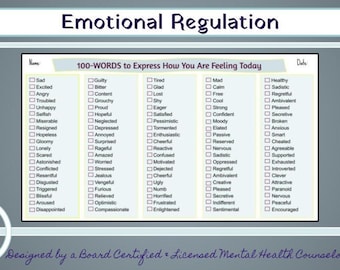 How Are You Feeling Today? CBT Emotions & Feelings Wordlist for Self-Expression