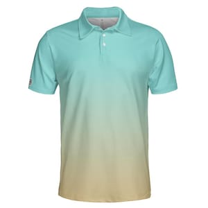 Blue golf polo shirt unisex