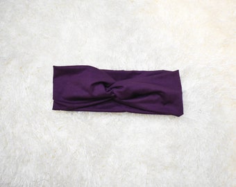 Purple Soft Twist Headband