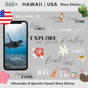 Over 600 Hawaii Sticker & Allrounder Story Sticker | Instagram