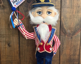 Uncle Sam Wreath Attachment, Fourth Of July Decor, USA Decor, Patriotic Wreath Attachment, Uncle Sam Decor, American Independence Day, USA