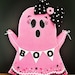 Boo Pink Ghost Halloween Attachment, Wreath Attachment Halloween ...