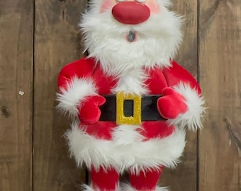 Full Body Medium Santa Claus Wreath Attachment, Christmas Decor Santa, Red Santa, Santa Claus, Christmas Embellishment, Red Nose Santa
