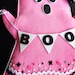 Boo Pink Ghost Halloween Attachment, Wreath Attachment Halloween ...