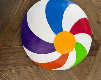 XL Beach Ball, Summer Wreath Attachment, Pool Decor, Beach Ball, Summee Decor
