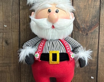 Santa Claus Wreath Attachment, Retro Santa Attachment, Christmas Decor, Santa Claus Classic Attachment, Cute Whimsical Santa Claus