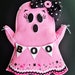Boo Pink Ghost Halloween Attachment, Wreath Attachment Halloween ...