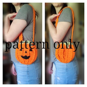Little pumpkin bag Crochet Pattern Only