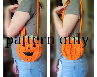 Little pumpkin bag Crochet Pattern Only