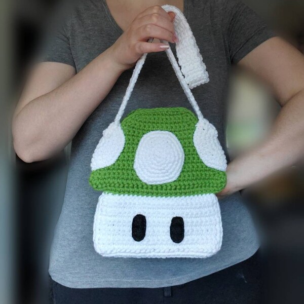 Mario & Luigi Crochet Purse with Milk Yarn/ Handmade Purse Keychain