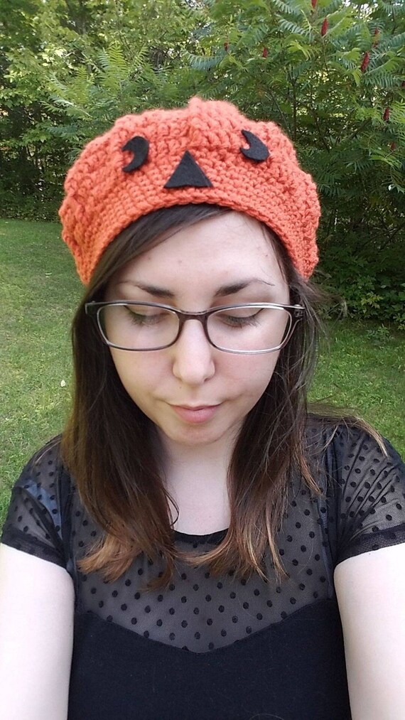 Crochet Pumpkin Hat/beret - Etsy