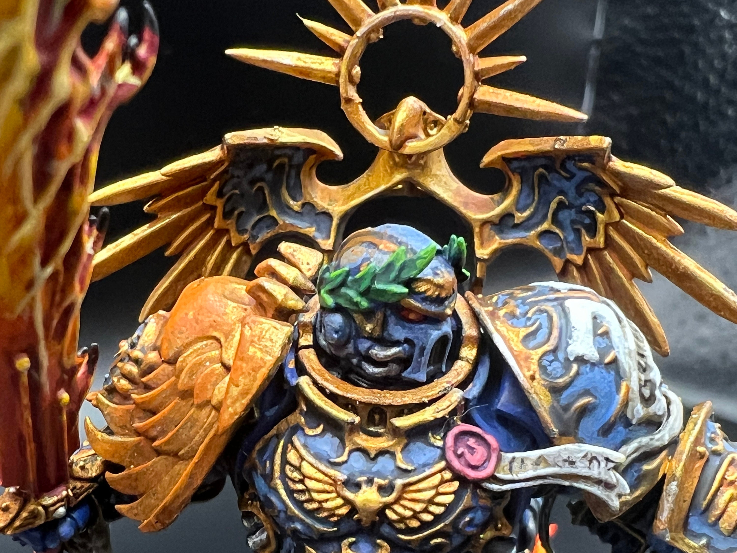 Warhammer 40k Roboute Guilliman Peint - Figurine Assemblée Et Peinte à La Main, Ultramarines