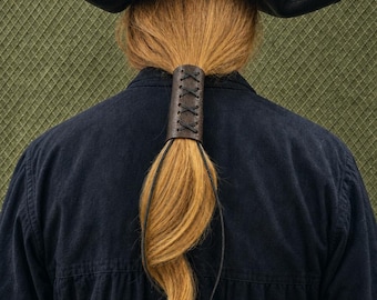 Leather Hair Wrap