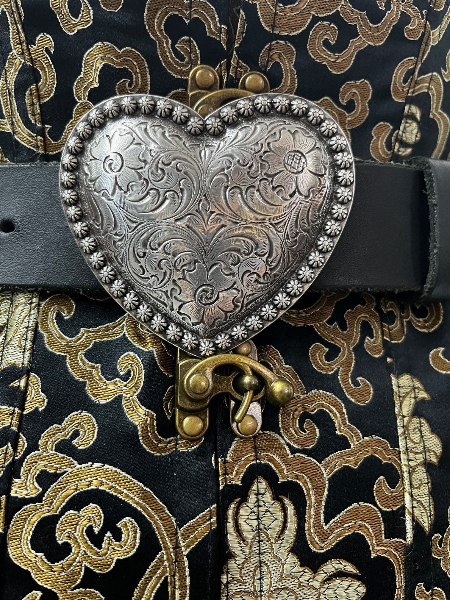 Leather Heart Belt | Pirate, Renaissance, Medieval, Cosplay Belt