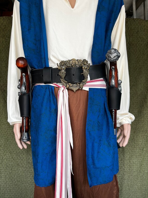 YUMALI Étui à Silex Double Épaule Pour Pirate Viking - Sac Revolver Steampunk Cosplay Médiéval