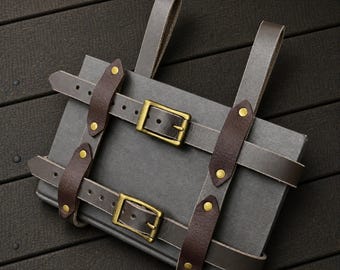 Medieval Leather Book Holster: Renaissance Fair, LARP, Cosplay