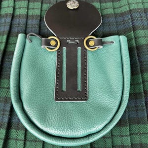 Leather Sporran Pouch | Celtic Pirate, Renaissance, LARP Bag | Cosplay, Medieval Fashion image 7