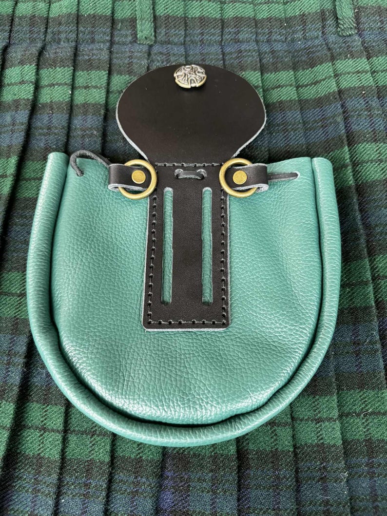 Leather Sporran Pouch | Celtic Pirate, Renaissance, LARP Bag | Cosplay, Medieval Fashion image 7