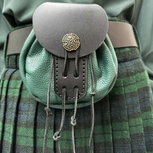 Leather Sporran Pouch | Celtic Pirate, Renaissance, LARP Bag | Cosplay, Medieval Fashion image 1