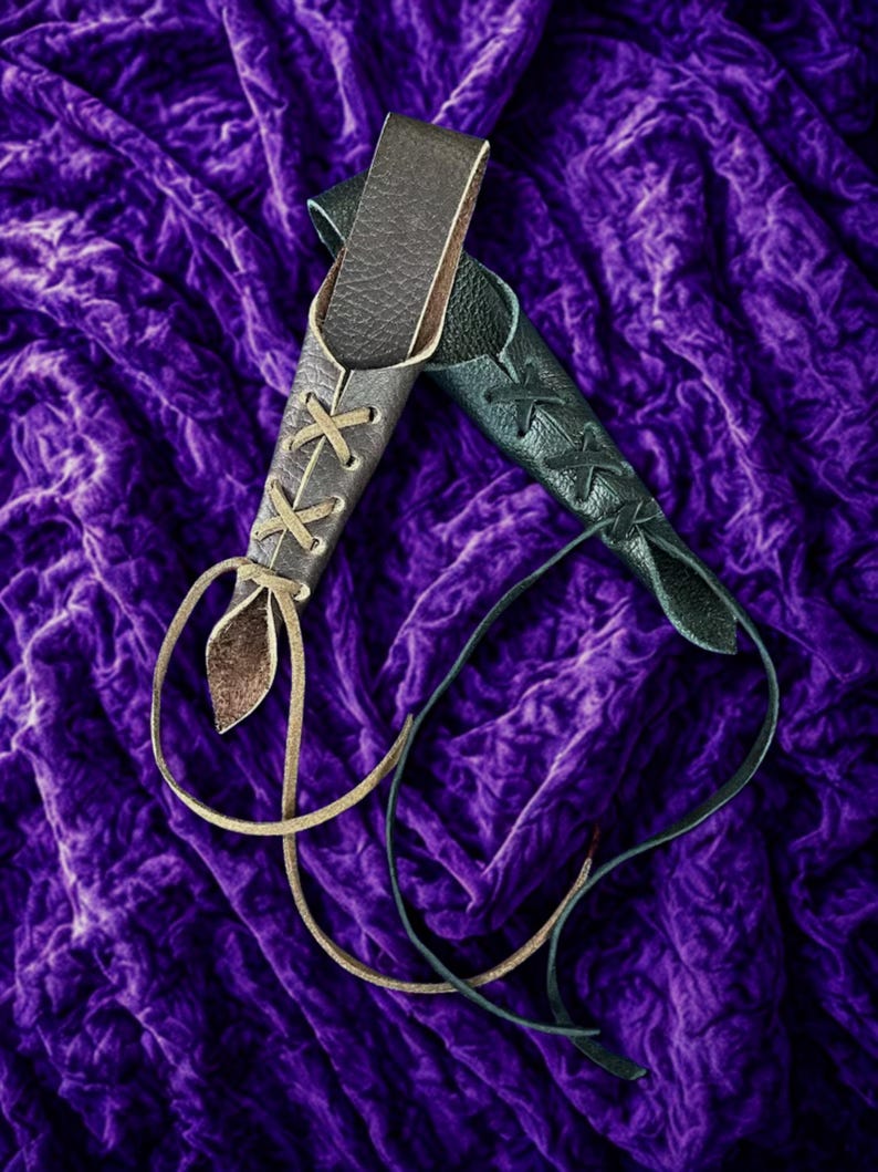 Adjustable Leather Wand Holster for Wizards, Witches and Warlocks. Cosplay, Renaissance, LARP image 6