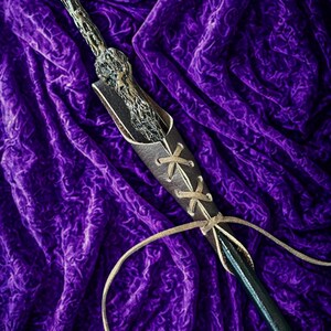 Adjustable Leather Wand Holster for Wizards, Witches and Warlocks. Cosplay, Renaissance, LARP image 4
