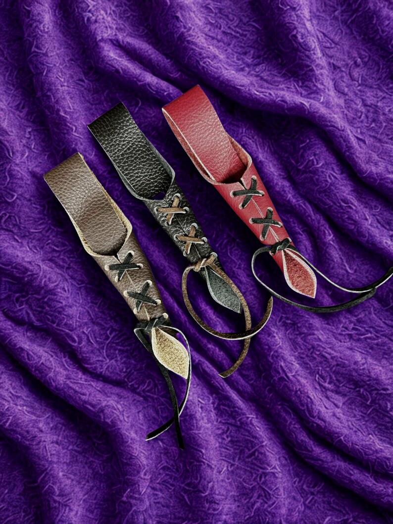 Adjustable Leather Wand Holster for Wizards, Witches and Warlocks. Cosplay, Renaissance, LARP image 5