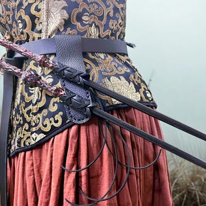 Funda de cuero para varita doble: accesorio renacentista para cosplay LARP