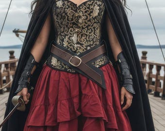 Double Corset Belt | Pirate, Renaissance, Medieval Belt | Multiple Colors Available