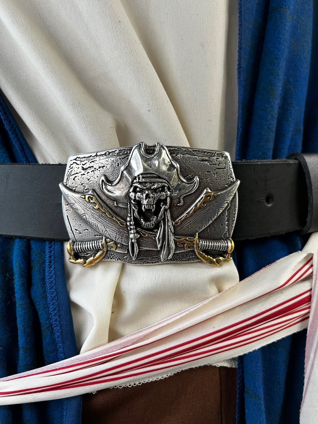 1.5 Inch Leather Pirate Skull Belt | Pirate, Renaissance, Medieval Belt ...