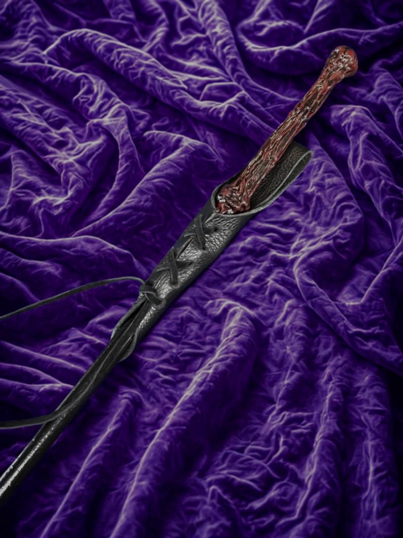 Adjustable Leather Wand Holster for Wizards, Witches and Warlocks. Cosplay, Renaissance, LARP image 7