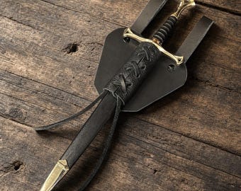 14インチ中世風短剣｜3種類のカエル型｜革製カエル付きコスプレ用短剣