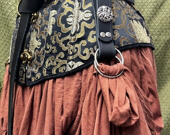【PORTERNA】Beth Belt Long Skirt Skirt Hike Belt, Leather Skirt Hikes, Leather Skirt Chasers