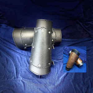 Leather Bracers, Renaissance Vambraces, Viking Costume Arm Bands, Pirate Arm Guards and Cosplay Fashion