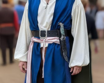 Daga de Lobo, Águila u Oso con vaina y rana de cuero. Cuchillo pirata renacentista para cosplay.