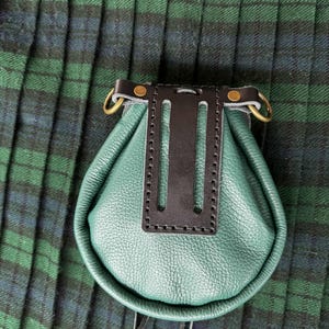 Leather Sporran Pouch | Celtic Pirate, Renaissance, LARP Bag | Cosplay, Medieval Fashion image 11