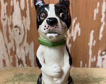 Handmade Boston Terrier Sculpture #3