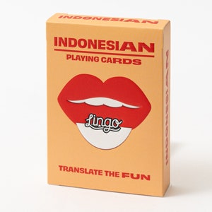 Indonesische Lingo Spielkarten