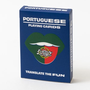 Cartas de Baralho de Lingo Português