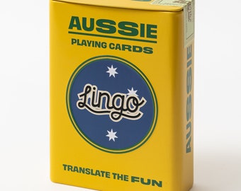 Aussie Slang Playing Cards in Travel Case