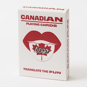 Canadian Slang Lingo Playing Cards