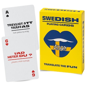 Swedish Lingo Playing Cards