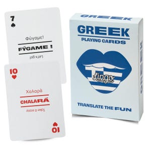 Greek Lingo Playing Cards