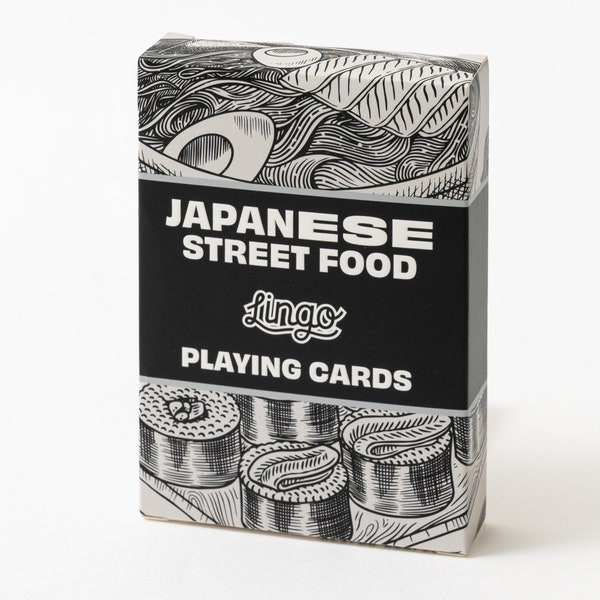 Japanese Street Food Lingo Playing Cards