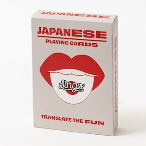 Cartas de baralho de lingo japonês