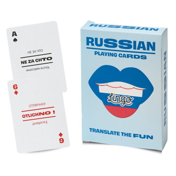 Russian Lingo Playing Cards
