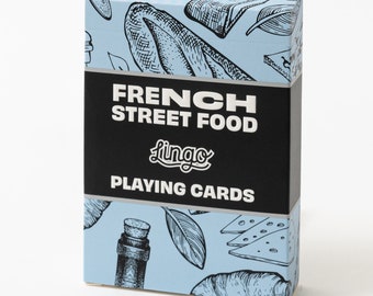 French Street Food Lingo Playing Cards