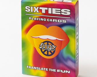 Sixties Slang Lingo Playing Cards